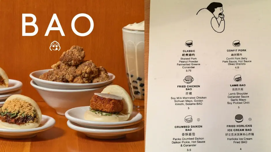 Bao Soho Menu with Prices 