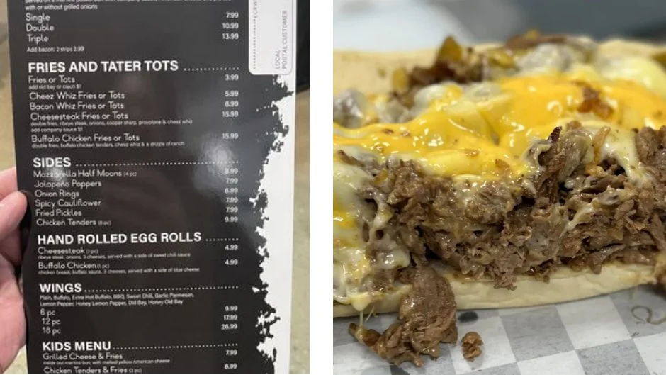 Cheesesteak and Co Menu With Prices