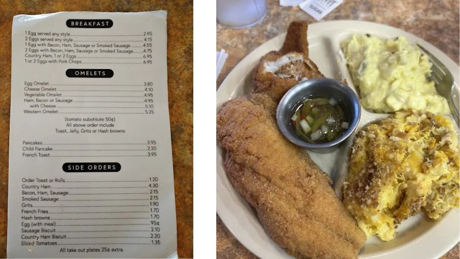 B & G Grill Menu in Goldsboro