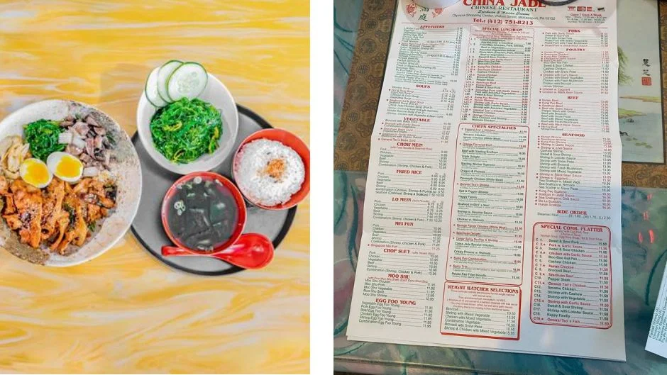 China Jade Menu in McKeesport