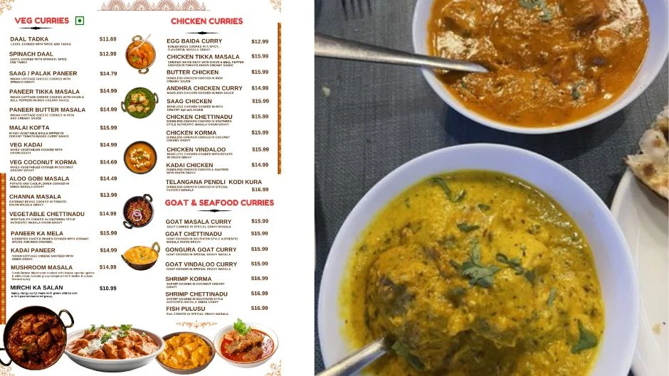 Fusion5 Athidi Authentic Indian Cuisine & Bar Scottsdale Menu With Prices