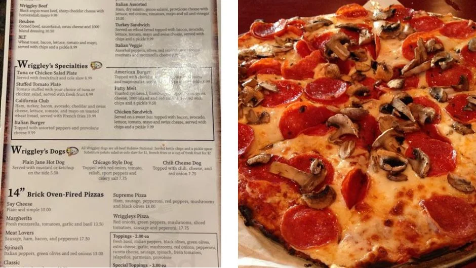 Wriggley's Pub Menu Georgetown TX with Prices